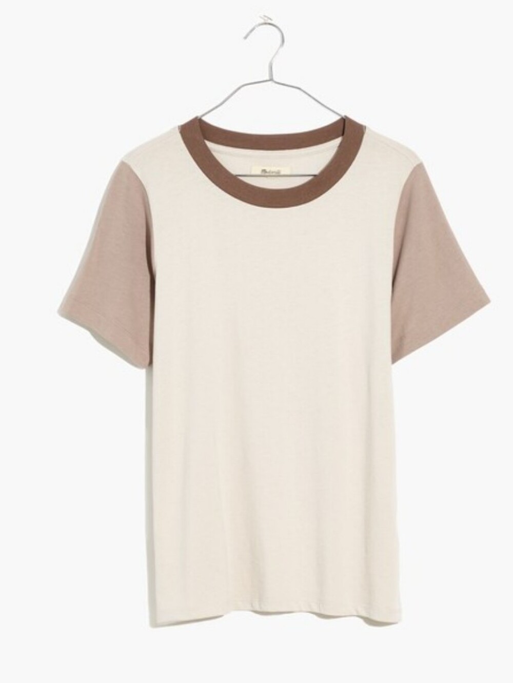 Madewell Supima® Cotton Essential Ringer Tee in Colorblock